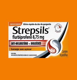 STREPSILS PAST LARANJA C/8